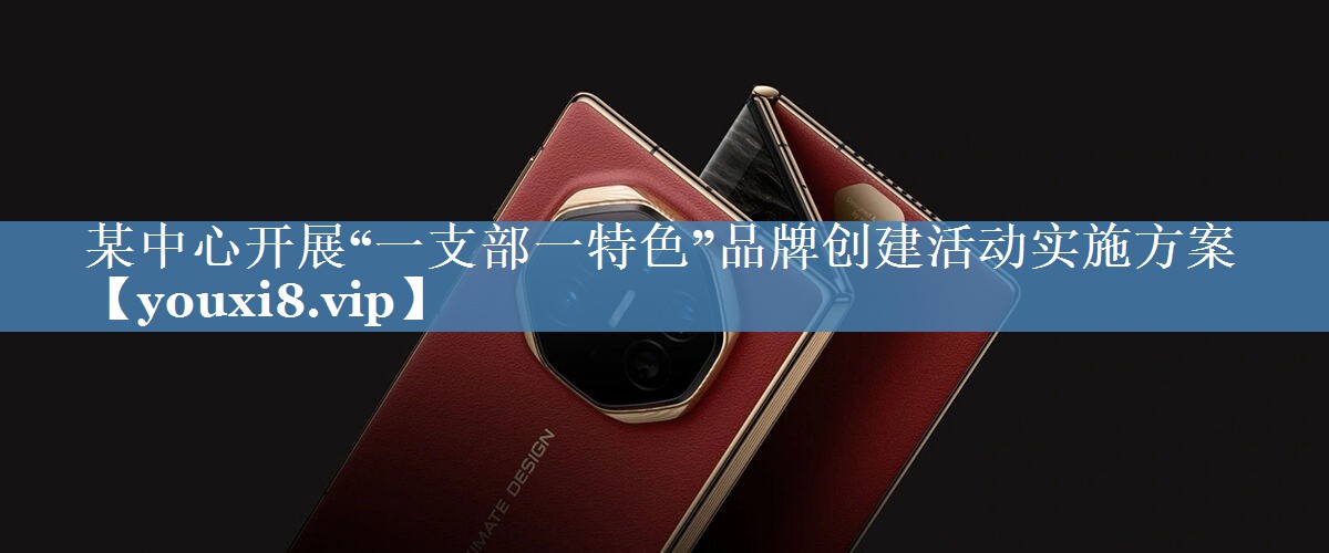 某中心開展“一支部一特色”品牌創(chuàng)建活動實施方案