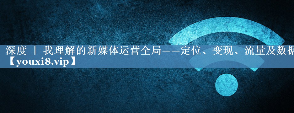 深度 ｜ 我理解的新媒體運(yùn)營(yíng)全局——定位、變現(xiàn)、流量及數(shù)據(jù)