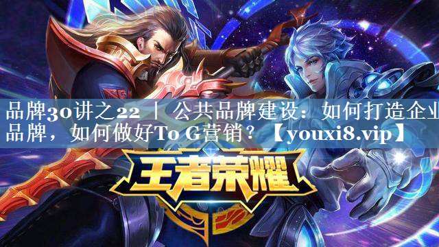 品牌30講之22 ｜ 公共品牌建設：如何打造企業(yè)品牌，如何做好To G營銷？