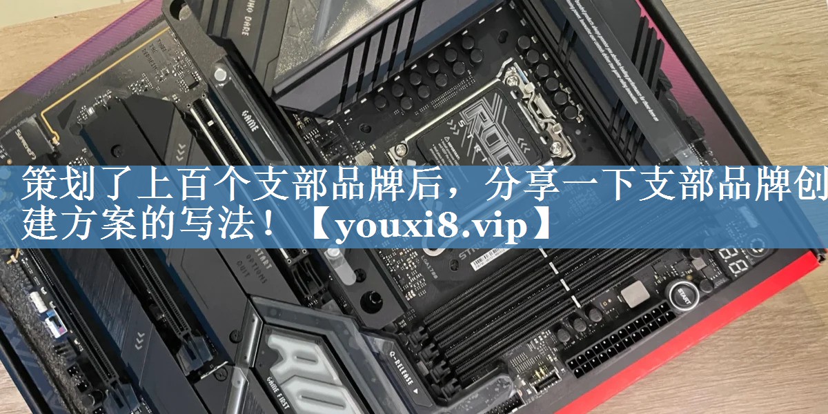 策劃了上百個支部品牌后，分享一下支部品牌創(chuàng)建方案的寫法！