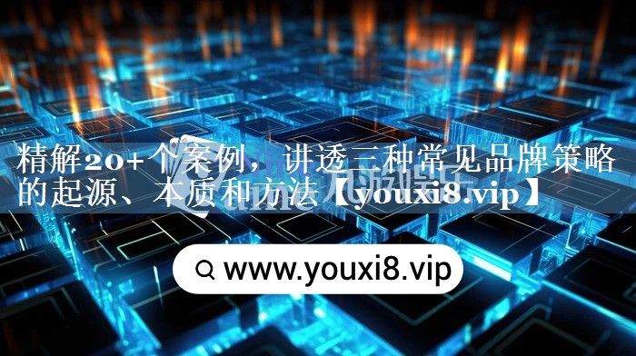 精解20+個(gè)案例，講透三種常見(jiàn)品牌策略的起源、本質(zhì)和方法